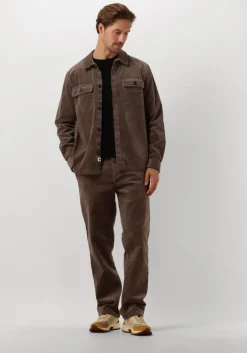 bruine anerkjendt overhemden akoscar cord overshirt