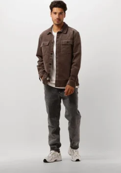 bruine anerkjendt overhemden akoscar cord overshirt