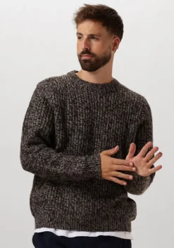 bruine anerkjendt trui aksune heavy crew knit