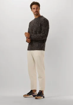 bruine anerkjendt trui aksune heavy crew knit