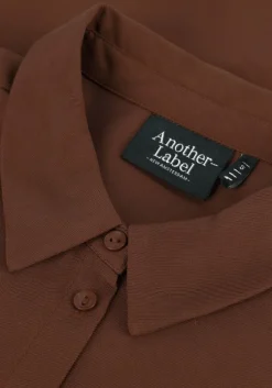 bruine another label maxi jurk sjoroer dress l/s