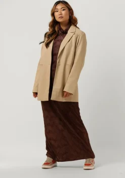 bruine another label maxi jurk alaiya dress l/s