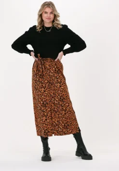 bruine another label midi jurk adeleide dress l/s