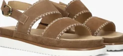 bruine ayana platte sandalen 11864