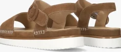 bruine ayana platte sandalen 11865