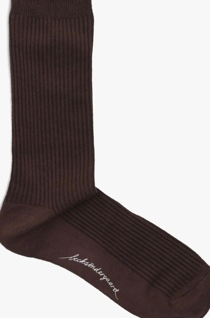 bruine becksondergaard sokken telma solid sock