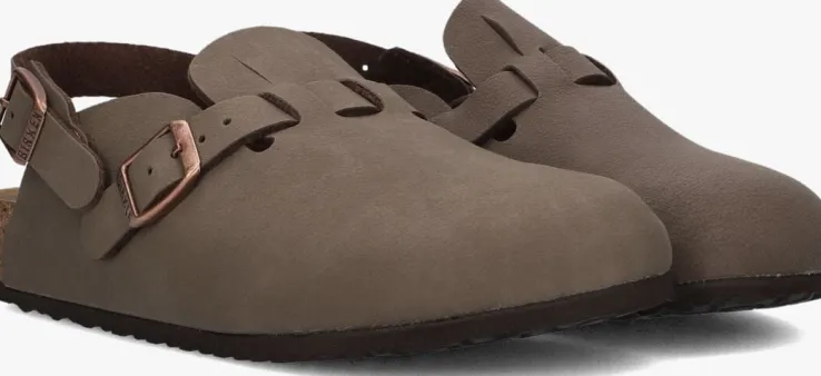 bruine birkenstock sandalen kay