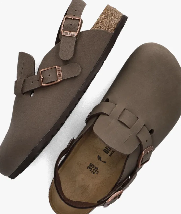 bruine birkenstock sandalen kay