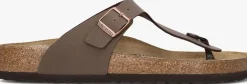 bruine birkenstock teenslippers gizeh heren