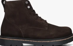 bruine birkenstock veterboots highwood lace mid m