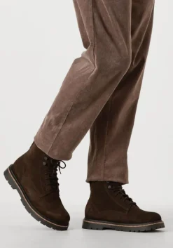 bruine birkenstock veterboots highwood lace mid m