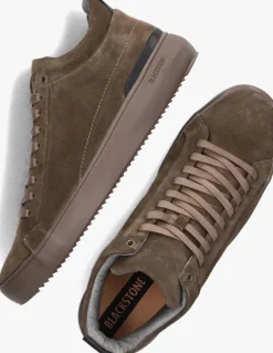 bruine blackstone hoge sneakers yg22