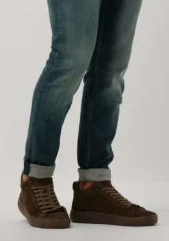 bruine blackstone hoge sneakers yg22