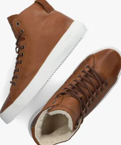 bruine blackstone hoge sneakers yg09