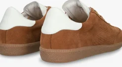 bruine blackstone lage sneakers lime wren perf