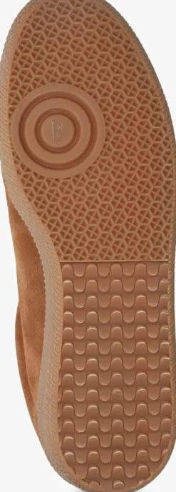 bruine blackstone lage sneakers lime wren perf