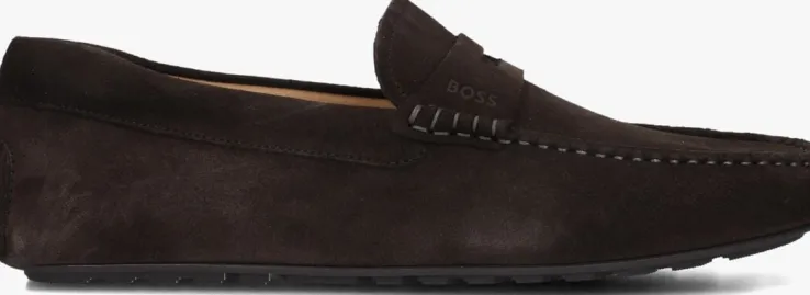 bruine boss mocassins noel