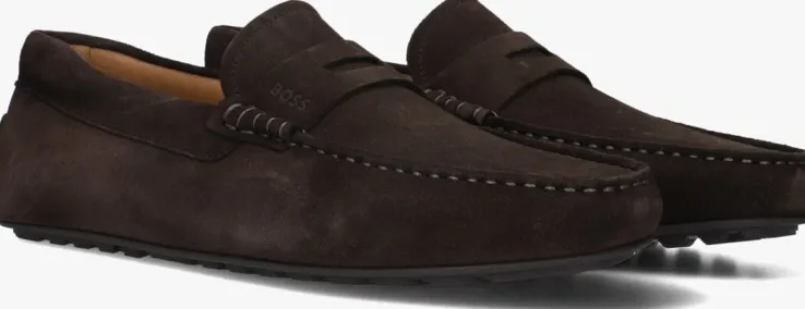 bruine boss mocassins noel