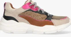 bruine braqeez lage sneakers river run