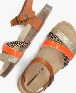 bruine braqeez sandalen saar spain