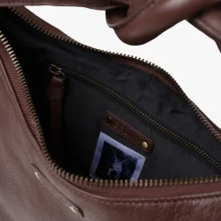 bruine bronx handtas m-iaa 21045