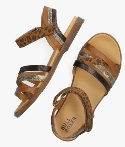 bruine bullboxer platte sandalen alm003f1s