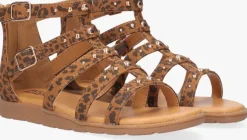 bruine bullboxer platte sandalen agg021f1s