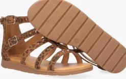 bruine bullboxer platte sandalen agg021f1s