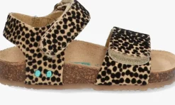 bruine bunniesjr platte sandalen bimi beach