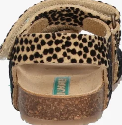 bruine bunniesjr platte sandalen bimi beach