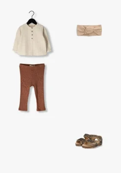 bruine bunniesjr platte sandalen bimi beach