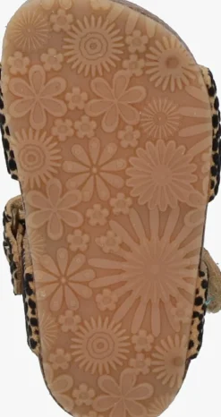 bruine bunniesjr platte sandalen bimi beach