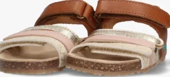 bruine bunniesjr platte sandalen babs beach