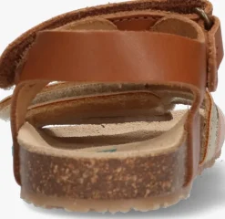 bruine bunniesjr platte sandalen babs beach