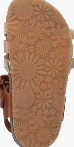 bruine bunniesjr platte sandalen babs beach