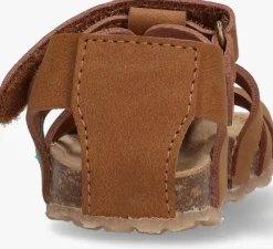 bruine bunniesjr platte sandalen bor beach