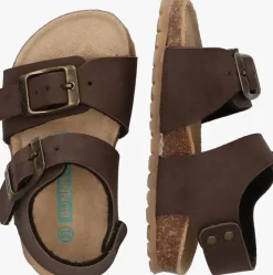 bruine bunniesjr platte sandalen bonny beach