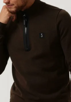 bruine butcher of blue trui clifden halfzip