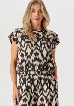 bruine by-bar blouses lode brown batik blouse