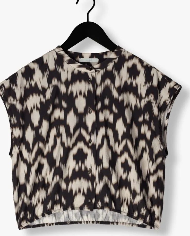 bruine by-bar blouses lode brown batik blouse