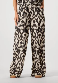 bruine by-bar wijde broek benji brown batik pants