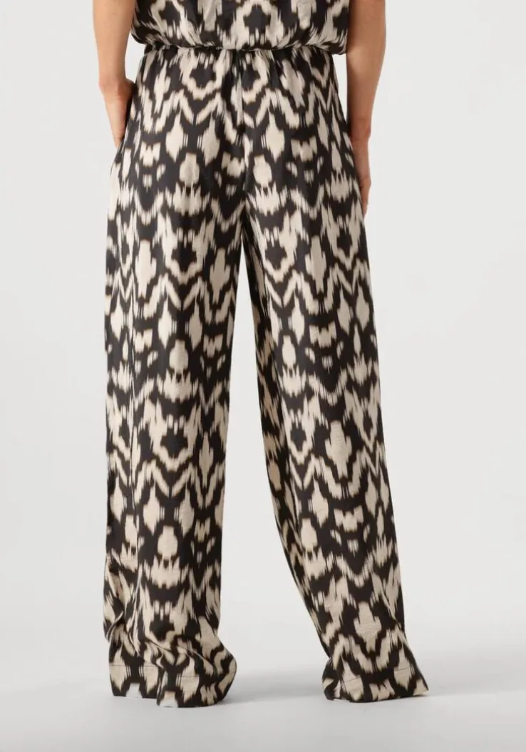 bruine by-bar wijde broek benji brown batik pants