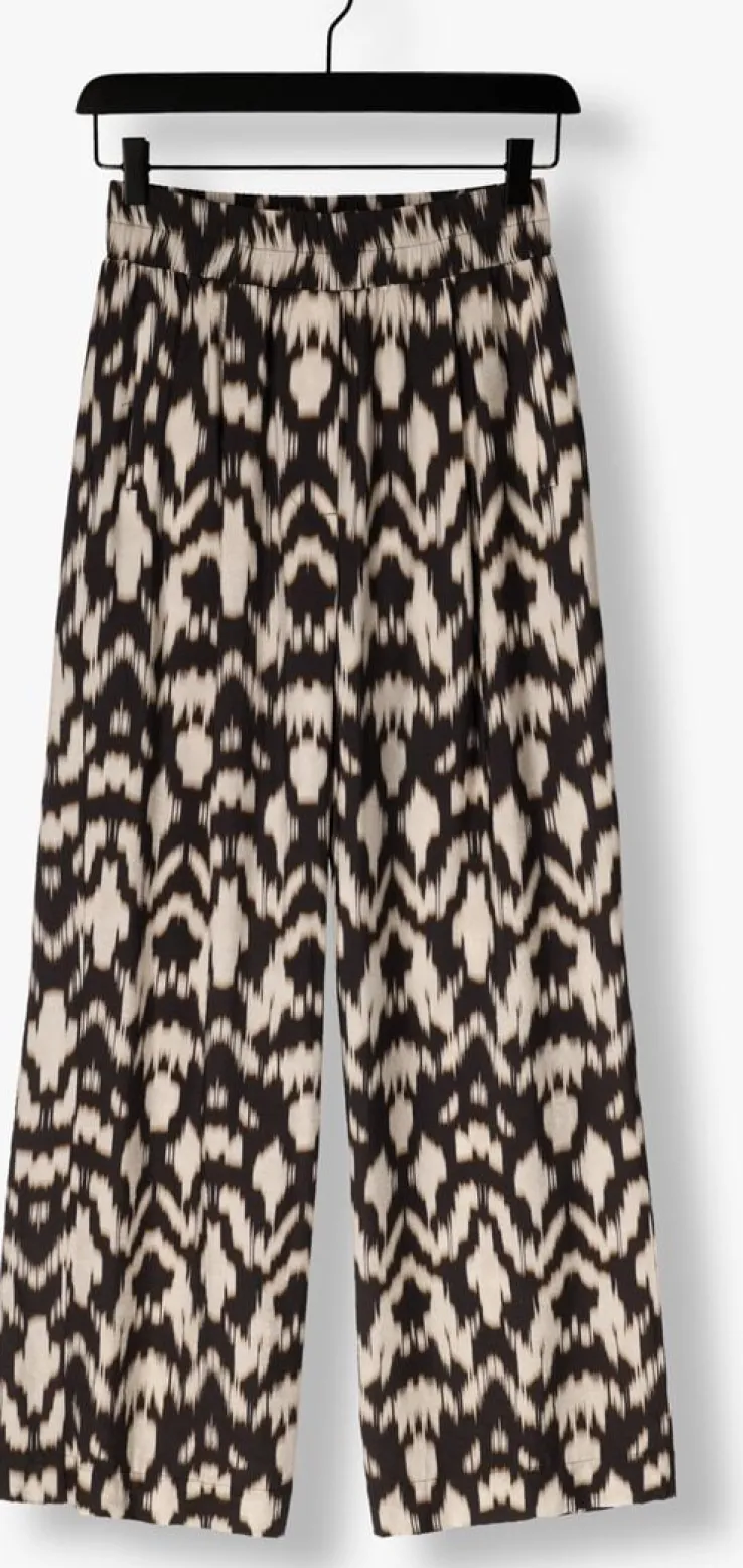 bruine by-bar wijde broek benji brown batik pants