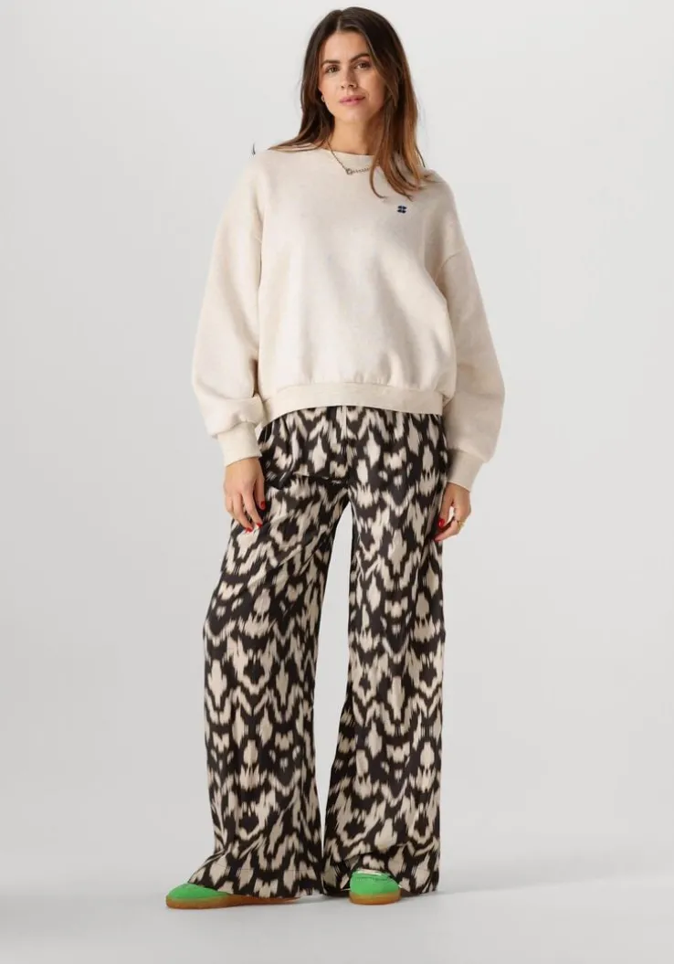 bruine by-bar wijde broek benji brown batik pants