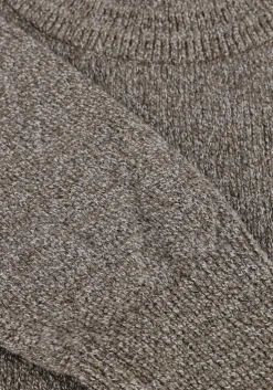 bruine cast iron trui mock neck regular fit cotton mix