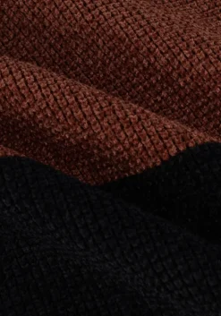 bruine cast iron trui r-neck regular fit chenille cotton plated