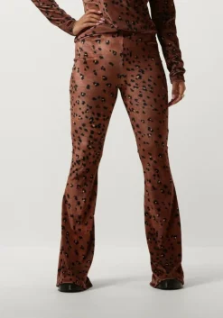 bruine catwalk junkie flared broek tr megan