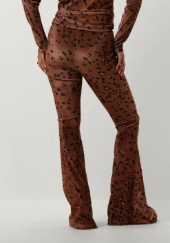 bruine catwalk junkie flared broek tr megan