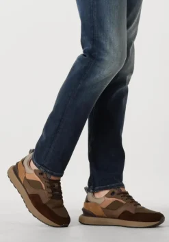 bruine clay lage sneakers 13833