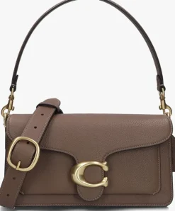 bruine coach schoudertas tabby 26